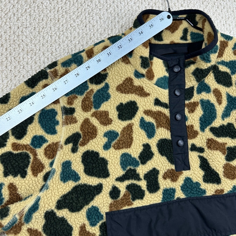 Carhartt 1/4 Snap Jacket Mens 2XL Duck Camo Relaxed Fit Sherpa Fleece Pullover - Picture 10 of 15